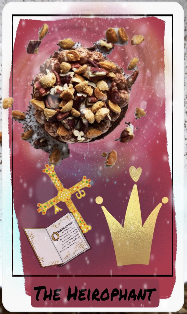 Sapiens
Иерофант
Shoсk-блин. Эта карта – синоним совести, а если точнее – хватит ли тебе совести не съесть целиком этот шоколаднейший блин и поделиться с другом? Карта Иерофант помогает распознать истинное призвание, сохранить верность и укрепить новые связи. Неделя у тебя будет шокирующей и интересной. 
