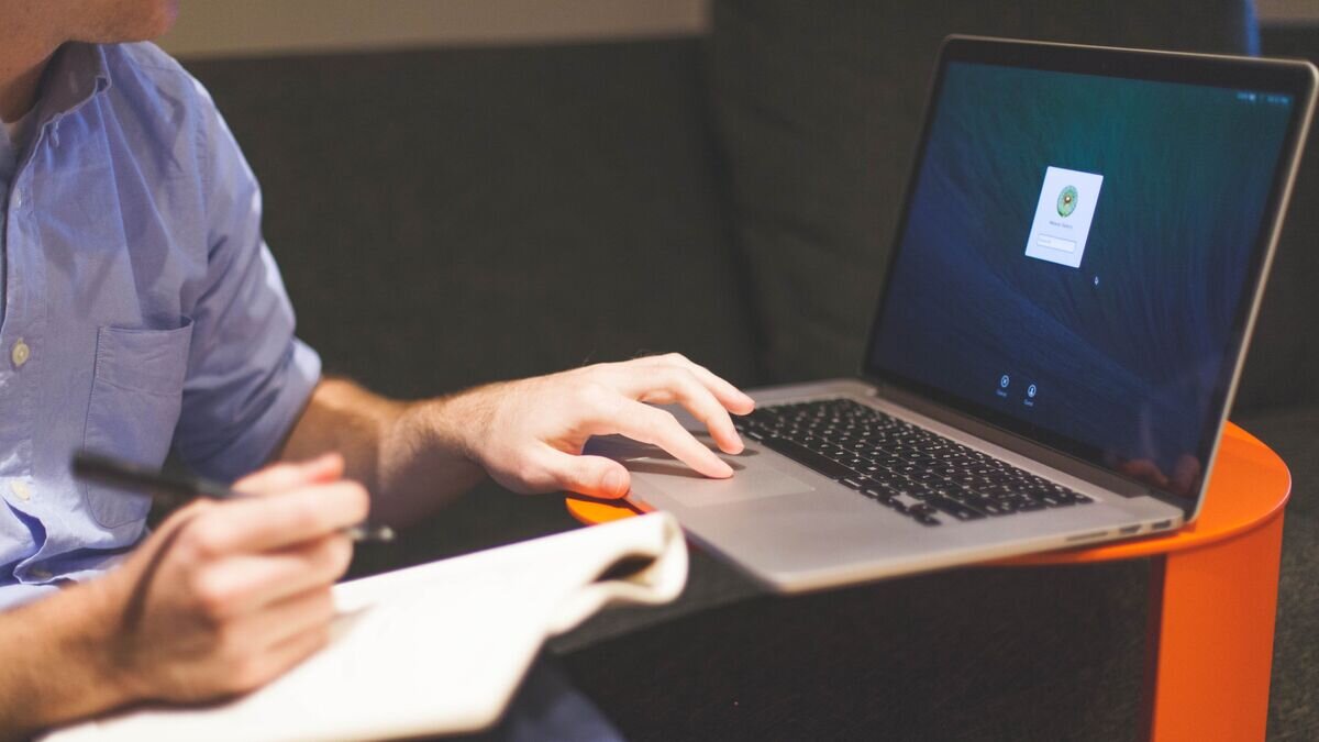    Мужчина с ноутбуком© Pixabay / StartupStockPhotos