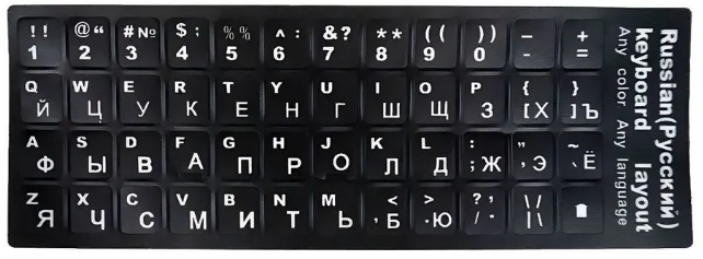 Что делать, если на клавиатуре ноутбука нет русских букв? | Ноутбуки за ...