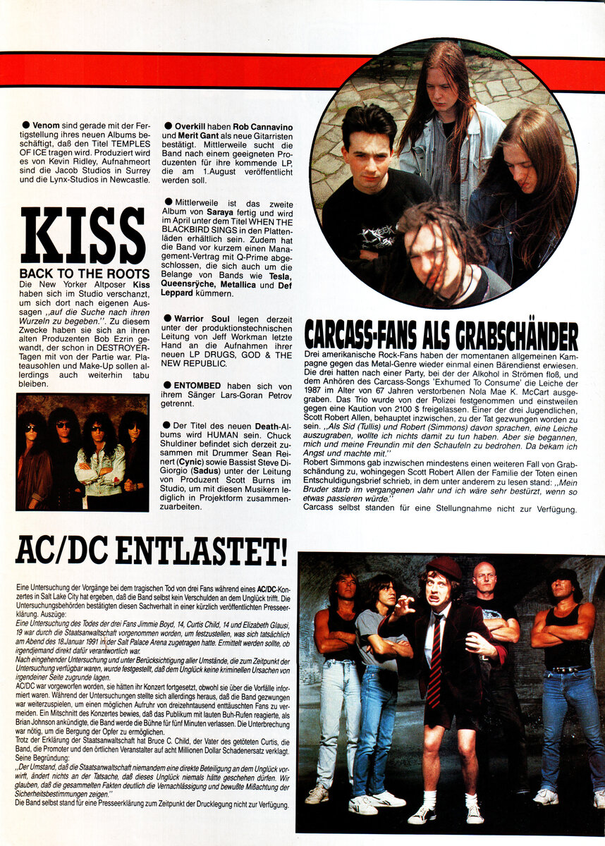 Страница журнала Metal Hammer