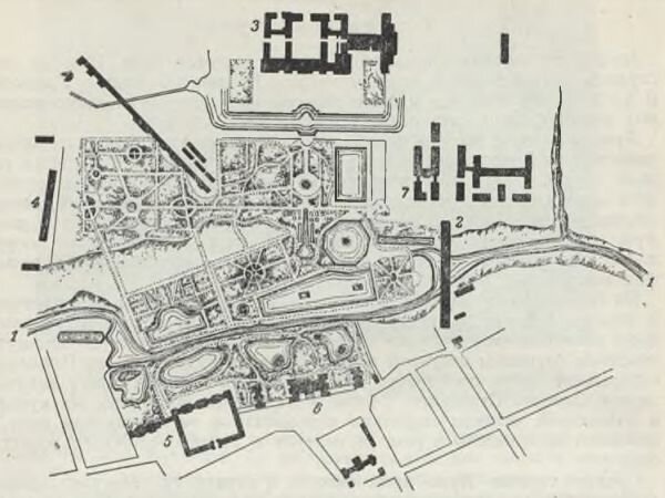 © public domain (План местности Лефортовского парка, XVIII в. №2 – Дворцовый мост)