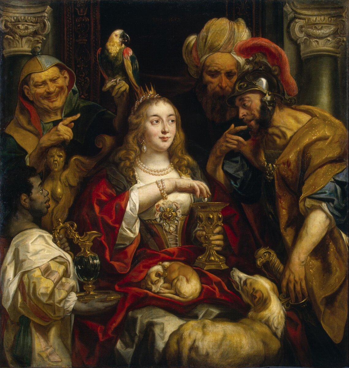 Якоб Йорданс. Пир Клеопатры. 1653. Государственный Эрмитаж