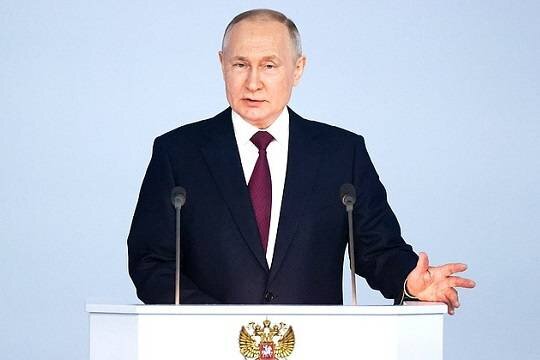    Путин упомянул о ядерном оружии в своем обращении к россиянам по случаю 23 февраля
