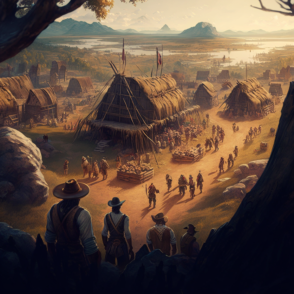 Группа английских поселенцев во главе с Джоном Уайтом прибыла на остров Роанок