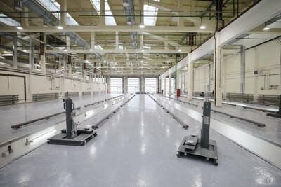    Высокотехнологичный электробусный парк — в районе Митино на северо-западе Москвы © Telegram-канал «Дептранс Москвы»