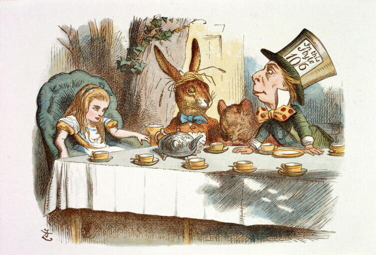    Иллюстрация John Tenniel к «The Nursery Alice», 1890 г. Скан книги