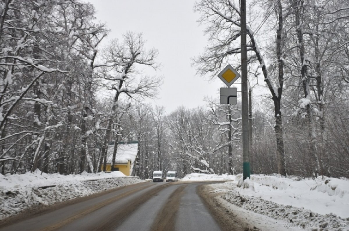    На трассе М5 в сторону Пензы вылетела фура и врезалась в отбойник
