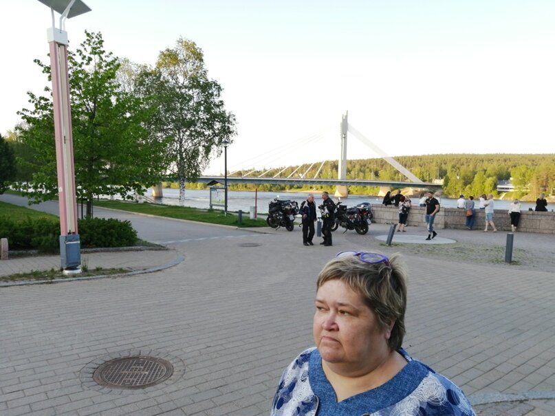 Мост через реку Кемийоки в Рованиеми