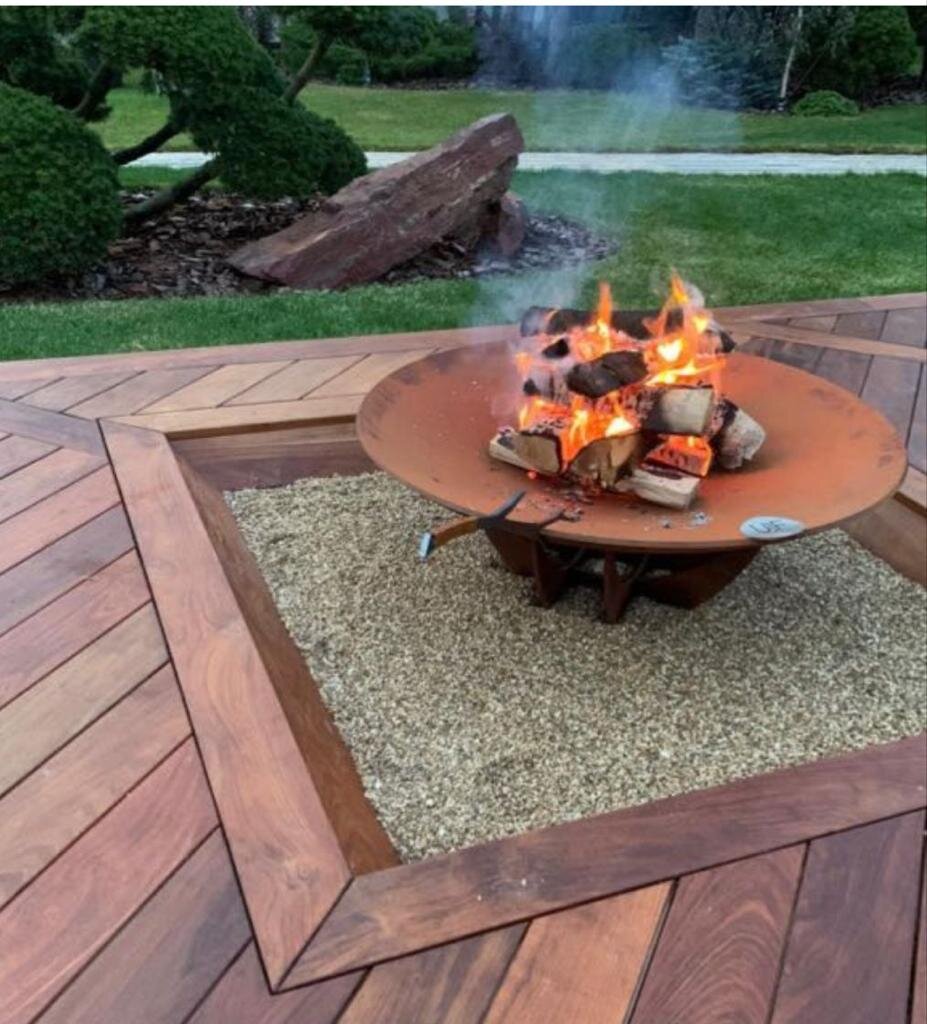 Терраса из дерева, работа WoodHead