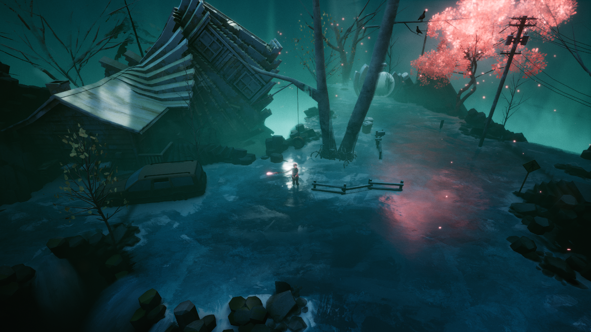 Я не просто так упомянул приятный визуальный стиль, на скриншоте не трейлер или катсцена, а самая первая локация