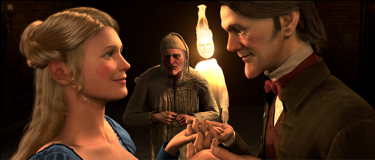 кадр из мультфильма. Рождественская история