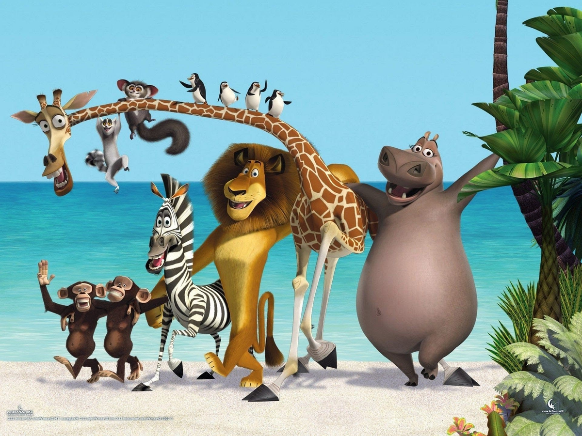"Мадагаскар" - это американский анимационный фильм, выпущенный студией DreamWorks Animation в 2005 году. Режиссерами фильма стали Эрик Дарнелл и Том МакГрат.-2