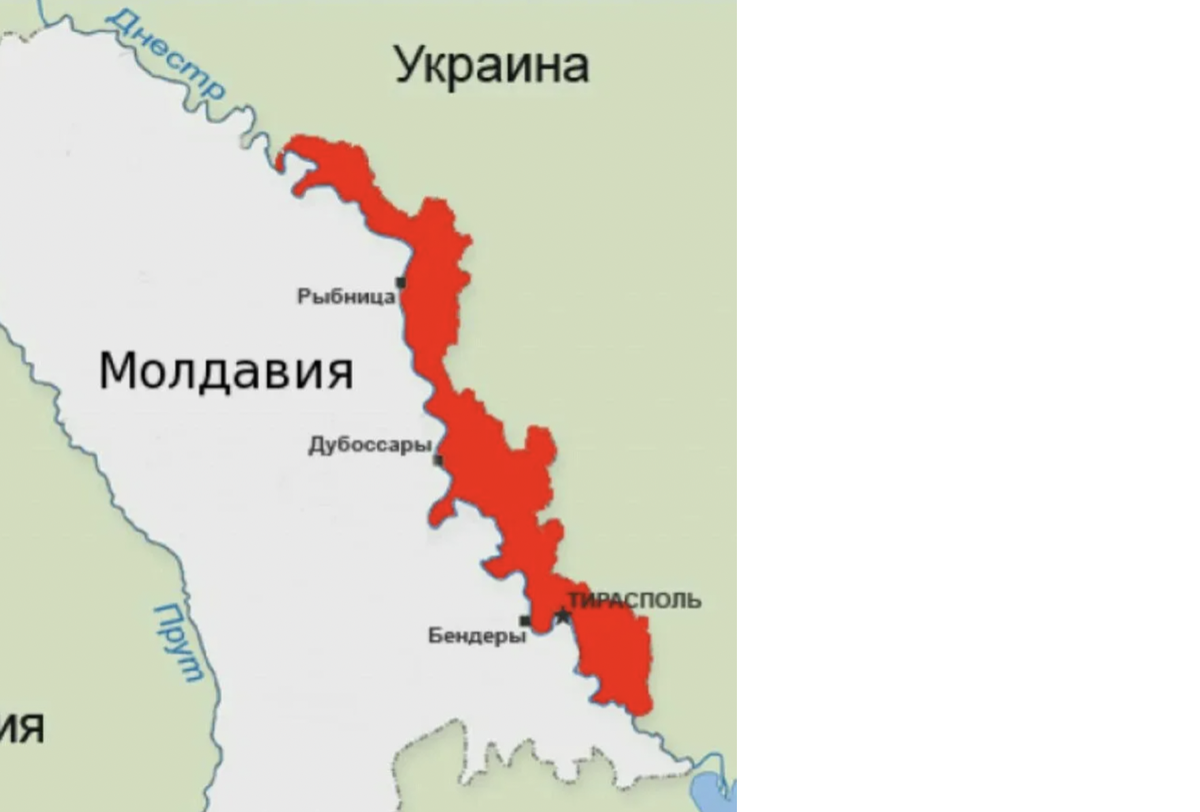 Карта молдовы и приднестровья подробная
