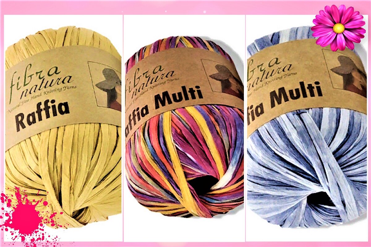 Фото пряжи из рафии