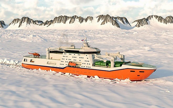    НЭС пр.23680 «Иван Фролов», проектное изображение