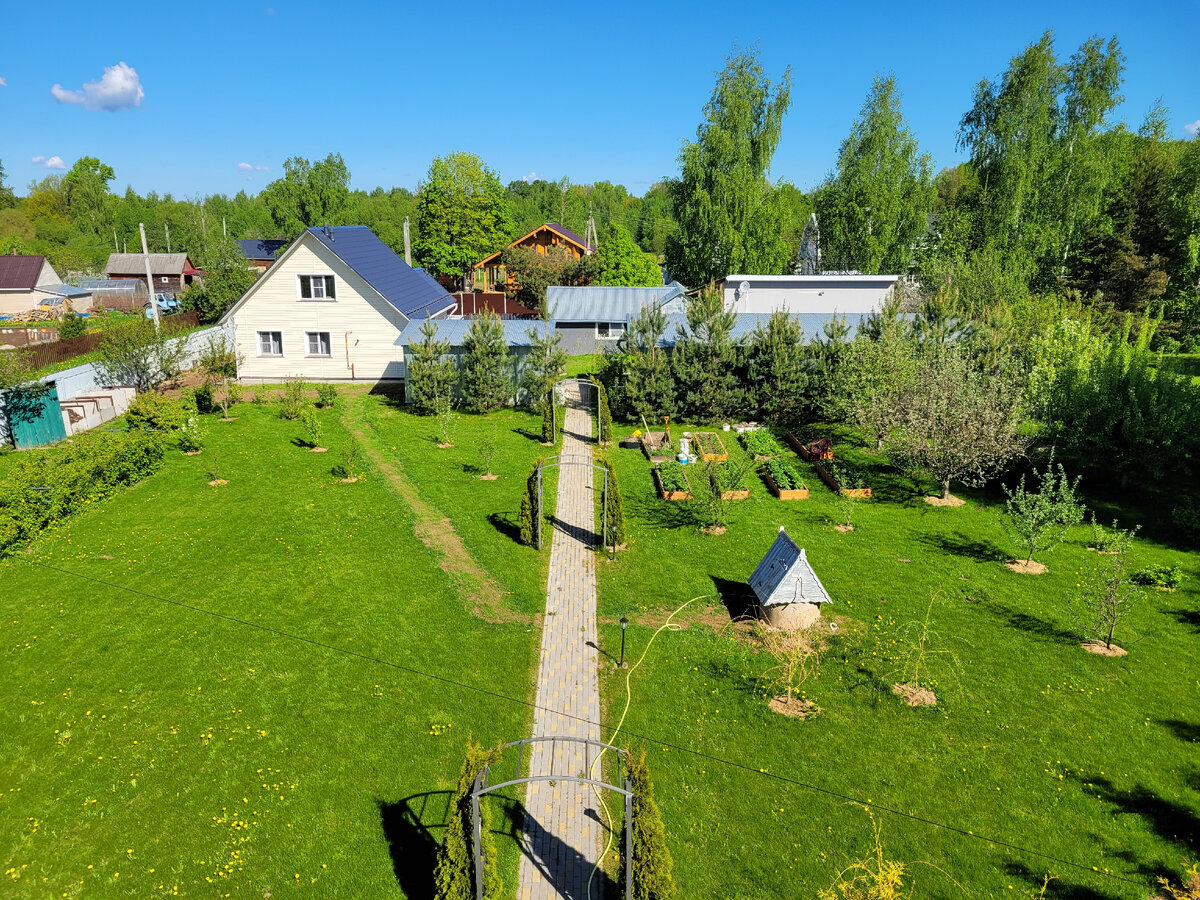 Наш участок, гостевой дом и мастерская