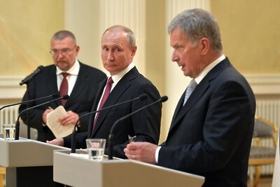    Совместная пресс-конференция Президента РФ Владимира Путина с Президентом Финляндии Саули Ниинистё © Сайт президента России