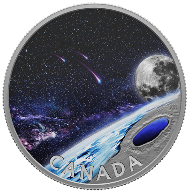 Изображение оборотной стороны монеты при дневном свете и в ультрафиолетовом излучении - разное!