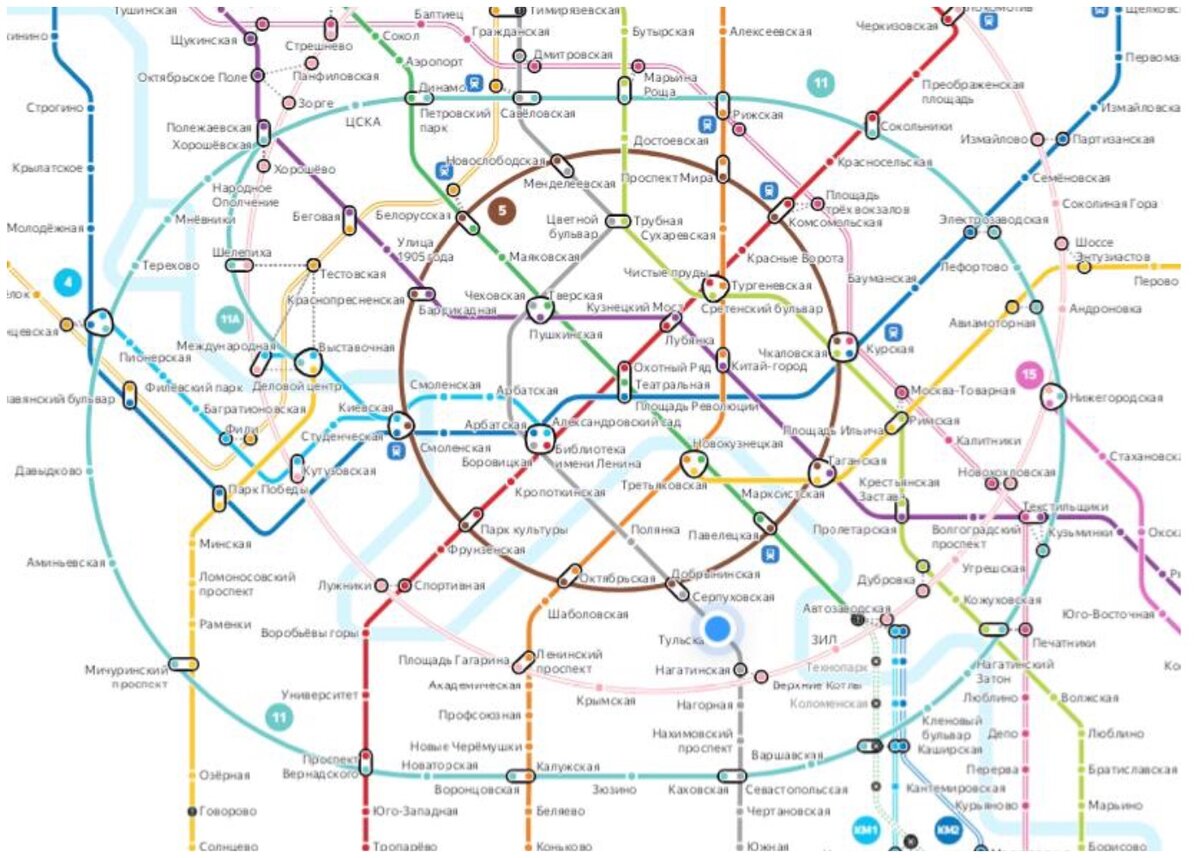 Карта метрополитена москвы 2023 год крупным