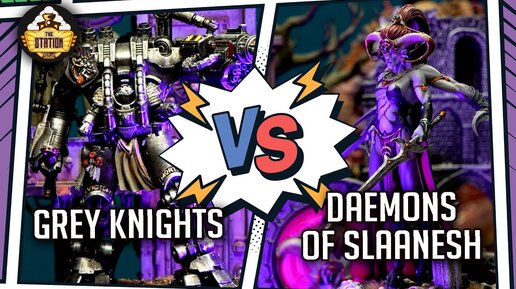 GREY KNIGHTS vs DAEMONS OF SLAANESH I Battlereport 1500pts I Warhammer 40000