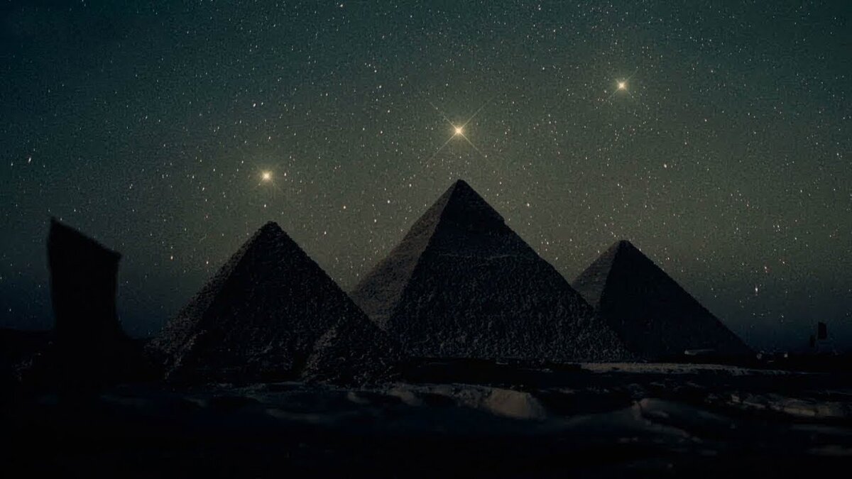 Пояс Ориона и пирамиды Гизы