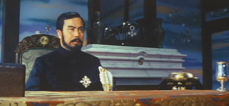 Киношный японский император Мейдзи. Кадр из фильма