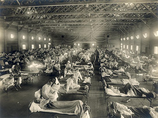 Больница скорой  во времена пандемии испанского гриппа,США 🇺🇸 1918 год. 