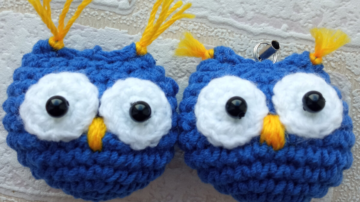 Вязаные совята крючком