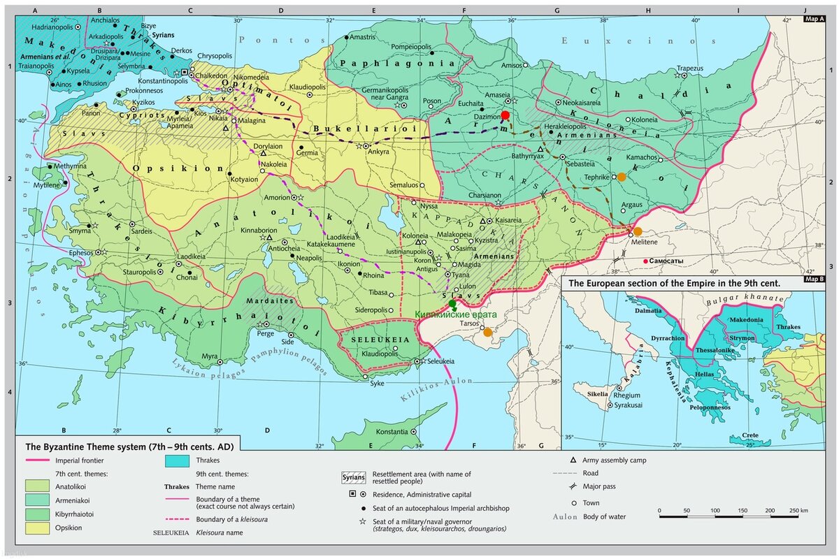 Карта мира 9 века