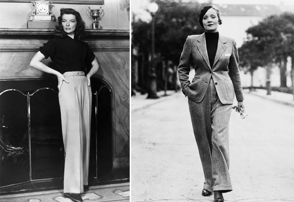 Кэтрин Хепберн и Марлен Дитрих