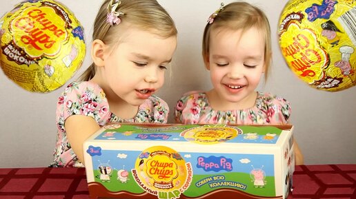 Свинка Пеппа Peppa Pig шоколадные шары Чупа Чупс Профессии киндеры игрушки Unboxing Chocolate Eggs