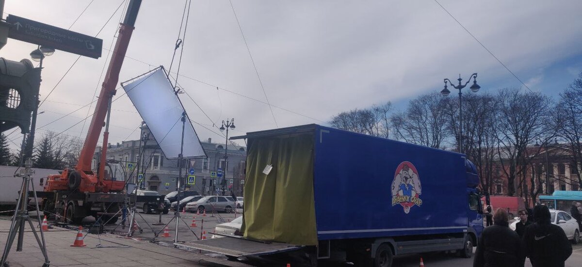 Техника на съемочной площадке. Фото автора.