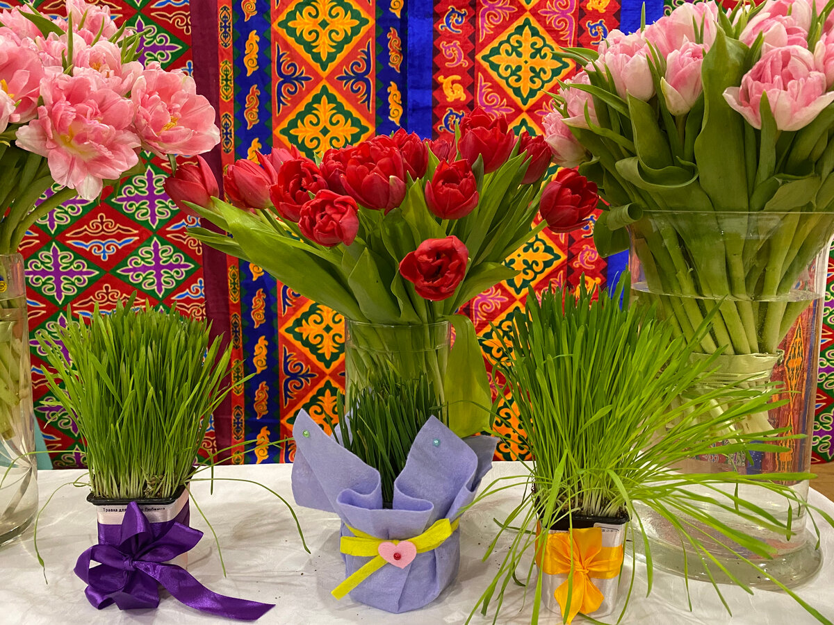 Ростки проросшей пшеницы - один из символов НАВРУЗа.  