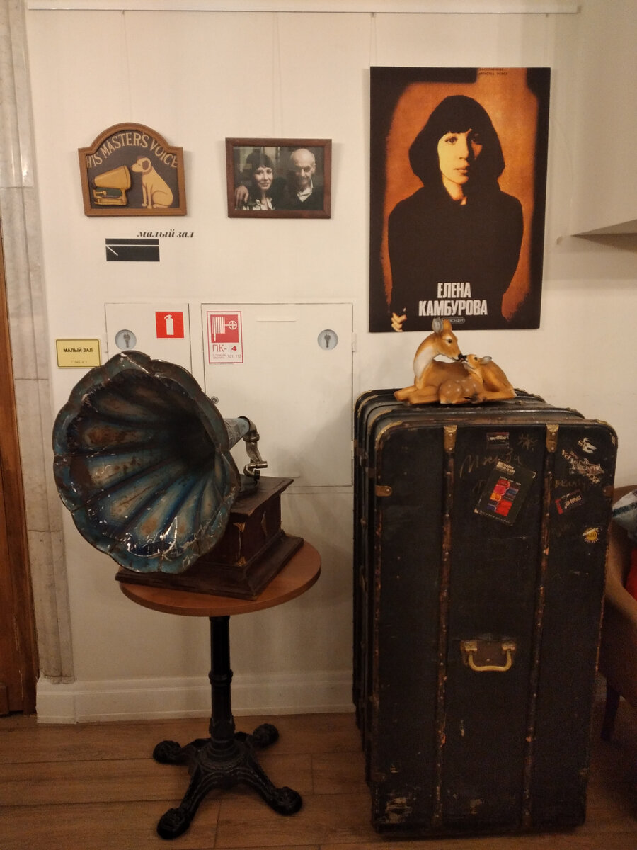 На данной фотографии театральный чемодан Елены Камбуровой
