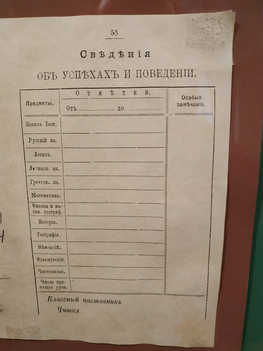 Журнал (дневник)  ученицы Ржевской гимназии 1903-1904 Евгении Зыковой