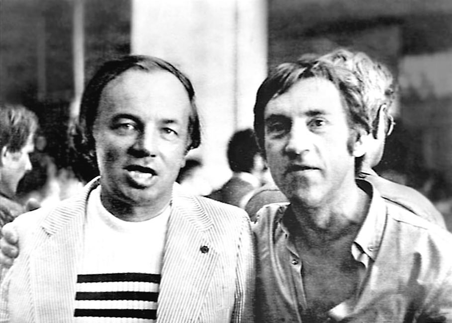 Владимир Высоцкий и Андрей Вознесенский