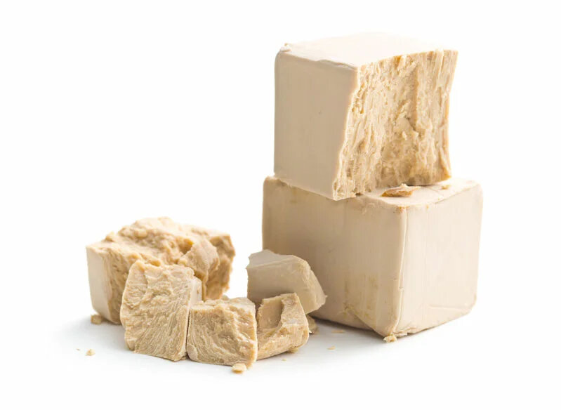 Сырые прессованные дрожжи