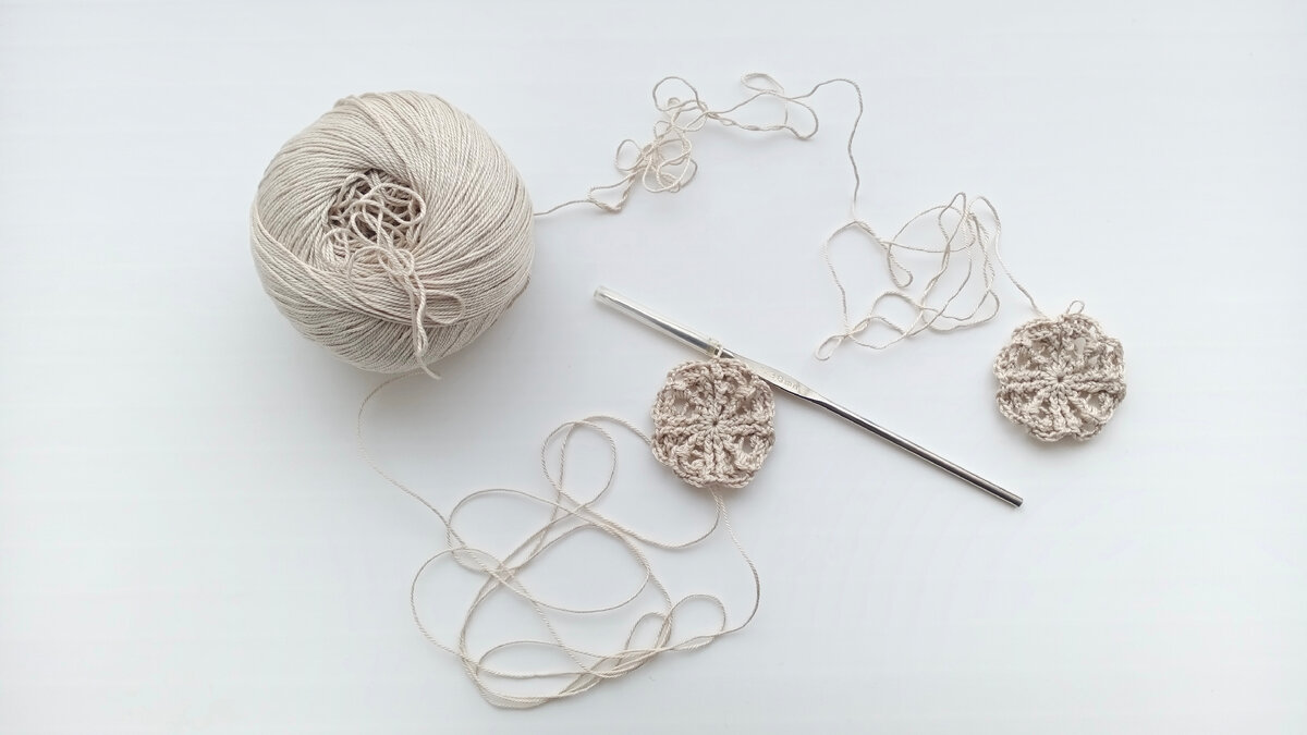 Начало вязания мотивов