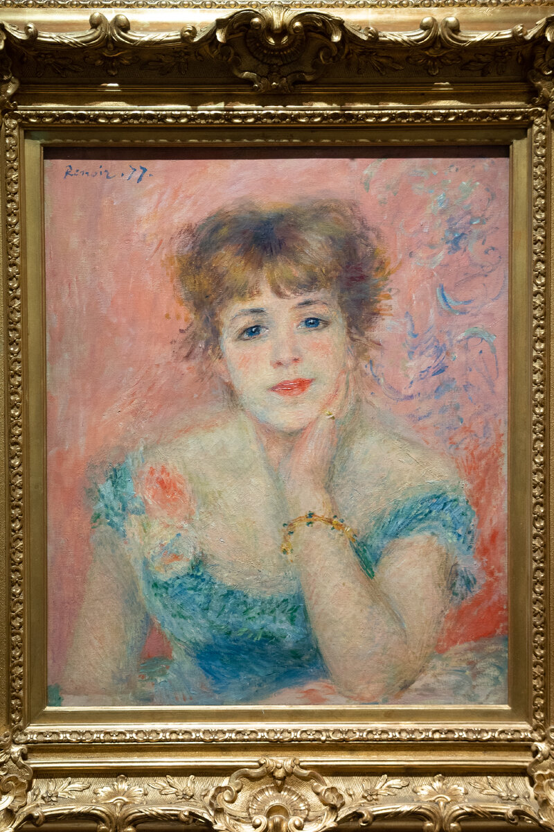 Пьер Огюст Ренуар. Портрет актрисы Жанны Самари. 1877