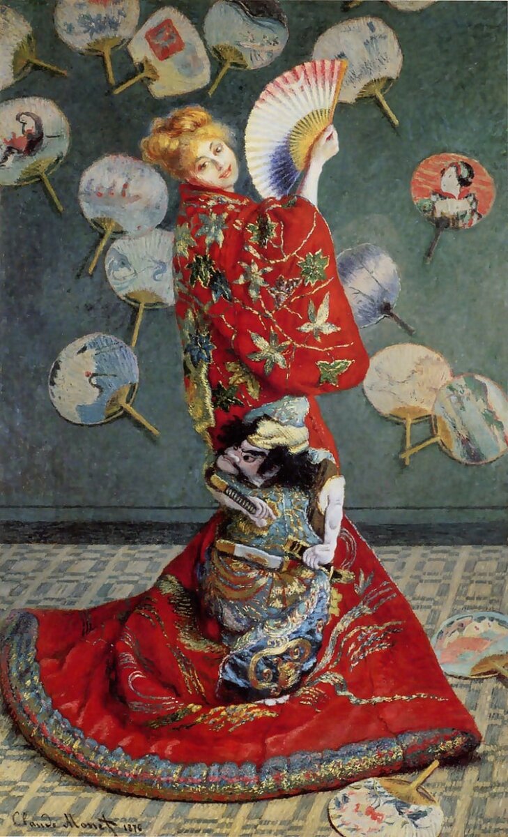 Клод Моне. Женщина в японском костюме, 1860-е. 