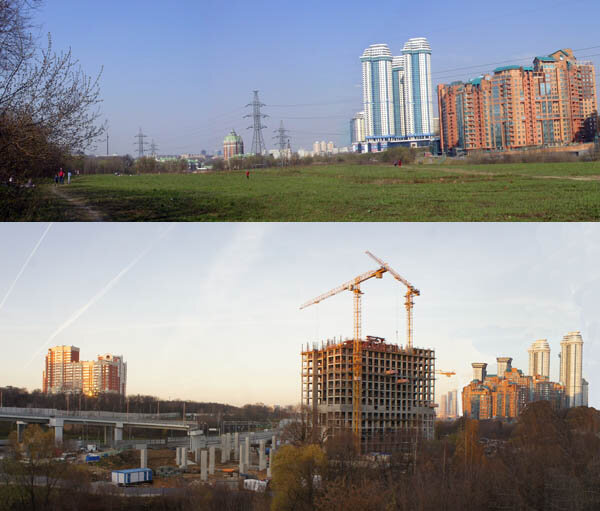 .



­­В 2005 году прошелся по долине реки Раменки, по правому берегу от платформы Матвеевская, до которой доехал на электричке от Киевского вокзала.