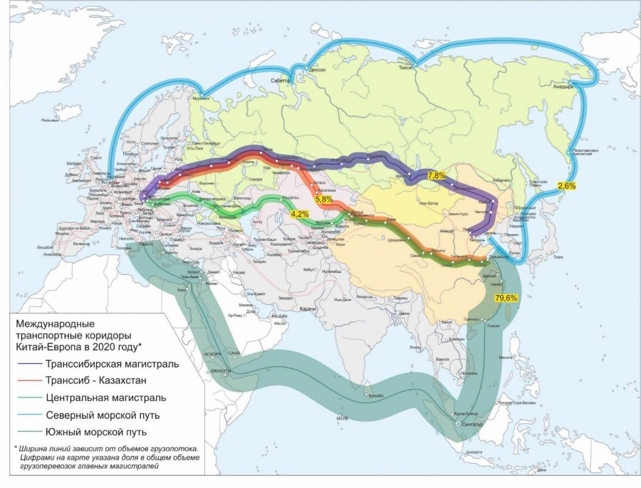 Карта транспортная система мира