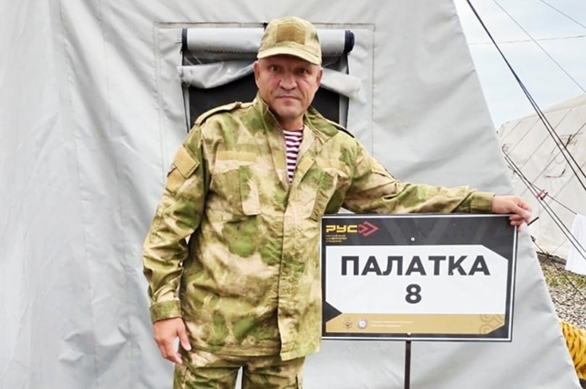    В Чечне перед отправкой на СВО.