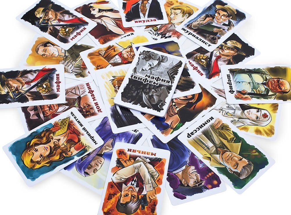 Карты персонажей настольной игры Мафия