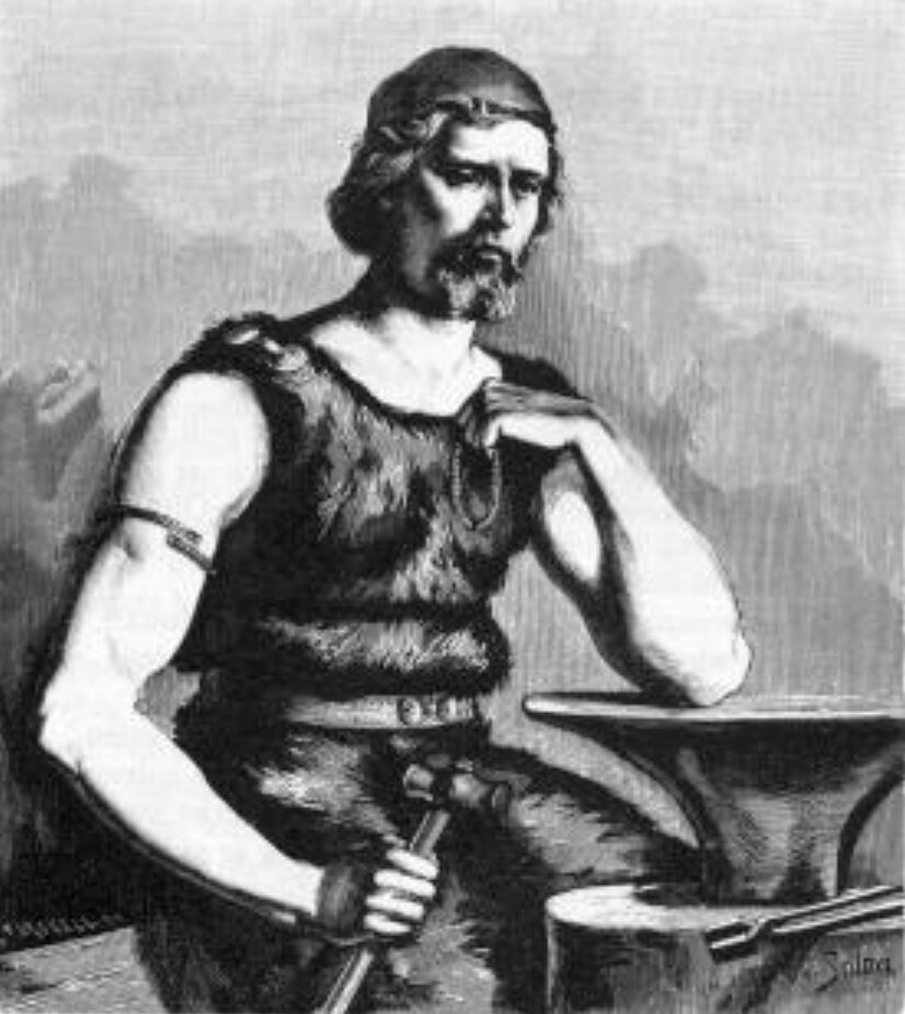 Велунд. Иллюстрация с "Старшей Эдде" 1893 г.