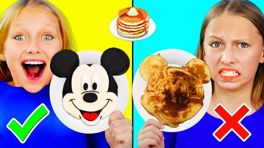 Рисуем блинами челлендж ! Pancake Art Challenge