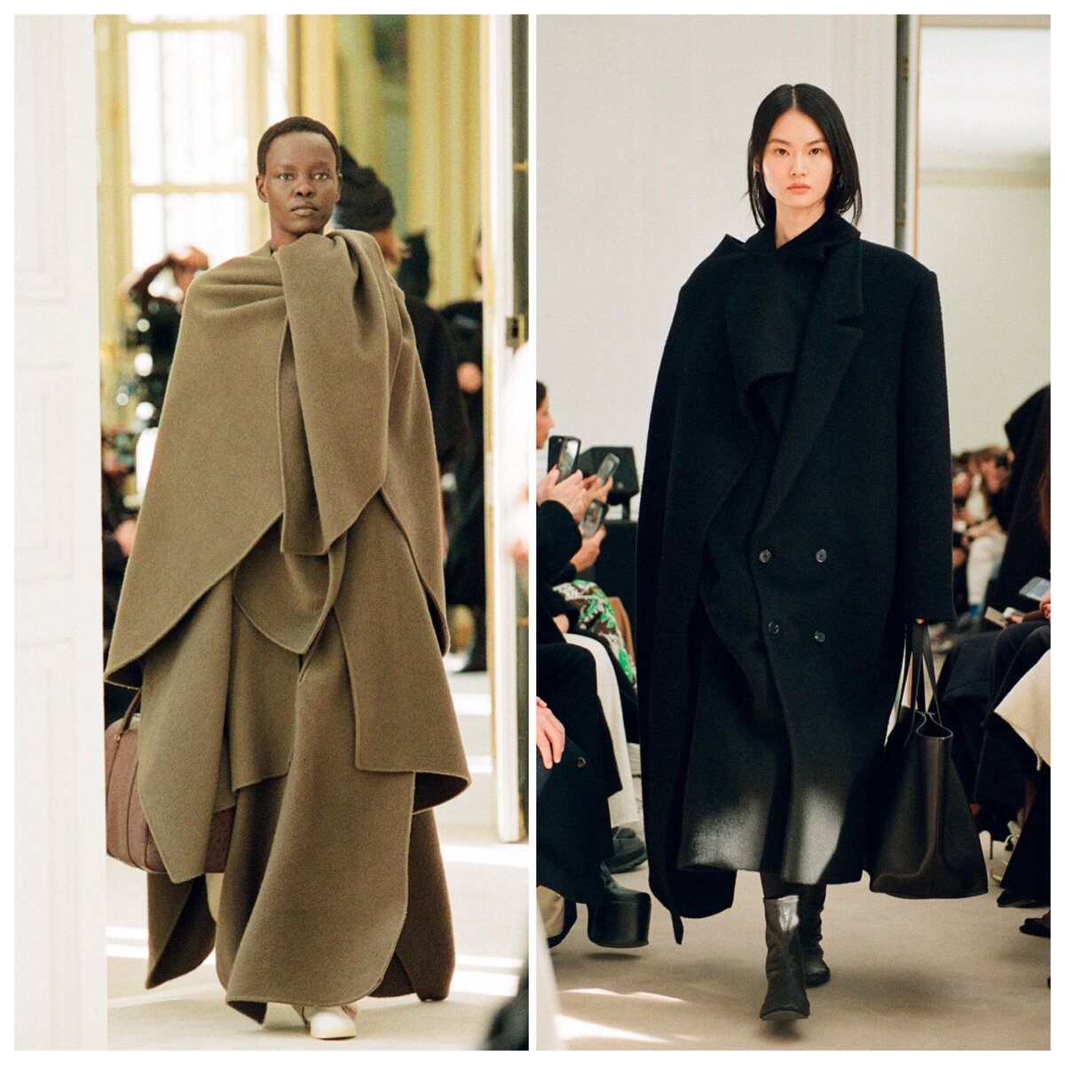 фото Vogue Ranway, коллекция The Row Resort 2024, коллаж составлен автором