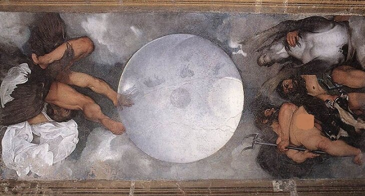 Здесь все трое. Разберетесь, где Юпитер, а где Плутон? Помогут священные животные каждого бога.