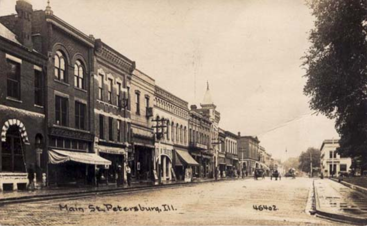 Петербург в Иллинойсе. Фото - конец 19 века.