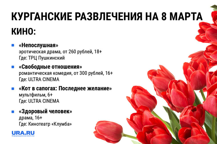    Для курганцев подготовили программу развлечений на мартовские праздники